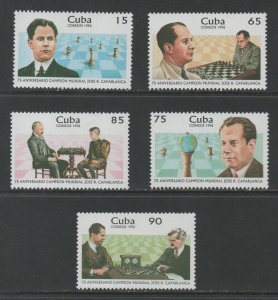 Thematic Stamps Others - CARIBBEAN 1996 CHESS 5v 4104/8 mint