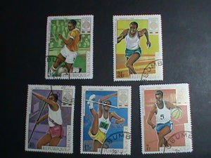 ​BURUNDI STAMP-1968-SC#260-4 SUMMER OLYMPIC GAMES-MEXICO'68 CTO STAMP SET VF