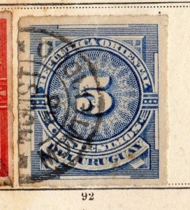 Uruguay 1884-85 Early Issue Fine Used 5c. 096078