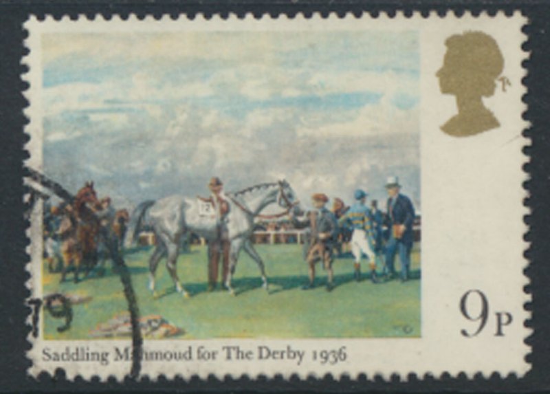 Great Britain  SG 1087  SC# 863 The Derby Horse Racing  Used see detail and scan