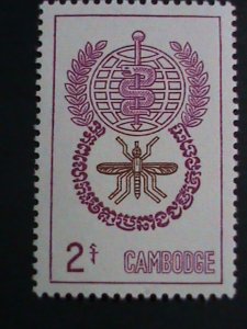 ​CAMBODIA STAMP-1962--SC#106-8 WHO-MALARIA ERADICATION  MNH SET VERY FINE