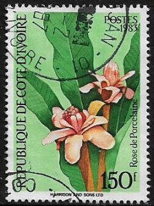 Ivory Coast #705 Used Stamp - Flowers (a)