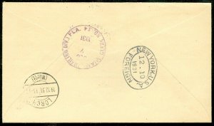 EDW1949SELL : GUATEMALA 1931 Reg Air First Flight cover to Germany nice markings