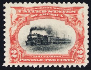 295 VF NH 2¢ Train Stamp - Stuart Katz