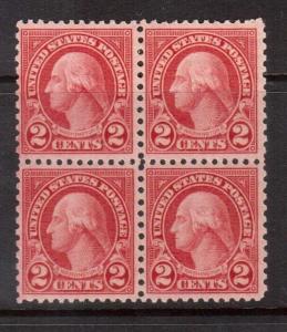 USA #579 VF/NH Rare Block