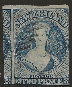 New Zealand 12  1862   2 pence fine used
