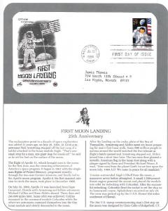 US 2841a  FDC  First moon landing.