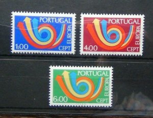 Portugal 1973 Europa set MNH