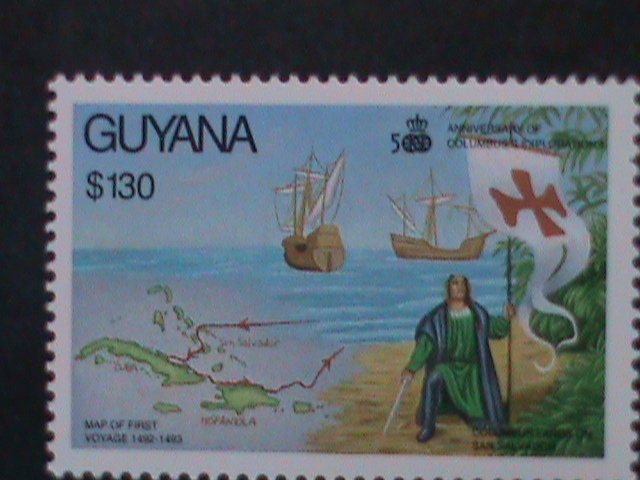 ​GUYANA-1992-SC#2520-31 COLUMBUS DISCOVERED AMERICA 500TH ANNV: MNH SET VF,