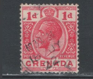 Grenada 1921 King George V 1p Scott # 92 Used