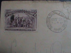 ​UNITED STATES-1893  SC#231, 248- 130 YEARS OLD-WASHINGTON COVER-FANCY CANCEL