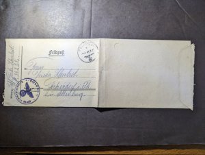 1943 Germany Feldpost Luftwaffe in Norway Cover Nr 36232 to Fockendorf Altenburg