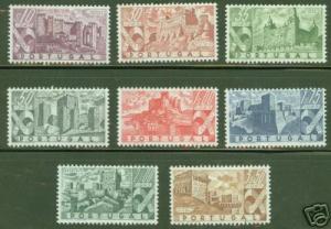 PORTUGAL Scott 662-69 MH* 1946 Castle Set CV $142