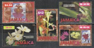 Jamaica Stamp 873-877  - Orchids