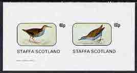 Staffa 1982 Birds #40 imperf set of 2 values (40p & 6...