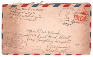 USA Used PAPUA NEW GUINEA WW2 1944 Cover *APO.719* Engineers Letter-Head KA661