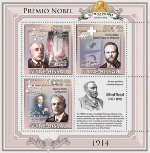 Guinea - Bissau 2009 - Nobel Prize 1914 3v Y&T 3194-3196, Michel 4538-4540