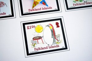 COLOR PRINTED FALKLAND ISLANDS 2011-2020 STAMP ALBUM PAGES (36 illustr. pages)