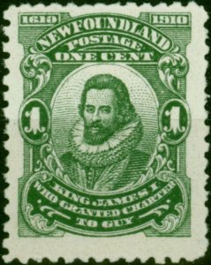 Newfoundland 1910 1c Green SG95 Fine MM (2)