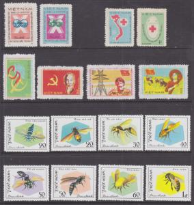 Viet Nam Dem Rep Sc 1165/1189 NGAI. 1982 issues, 4 cplt sets VF