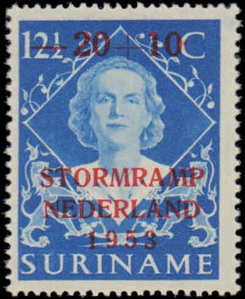 Suriname #B53-B54, Complete Set(2), 1953, Never Hinged