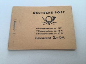 German Democratic Republic 1957 5 year plan  mint stamps booklet R49847