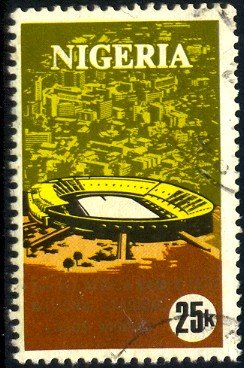 Stadium, 2nd All-Africa Games, 1973, Nigeria stamp SC#290 used