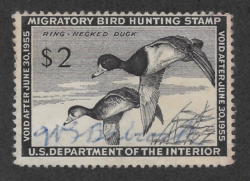 RW21 Used, Federal Duck Stamp, scv: $20, FREE INSURED SHIPPING