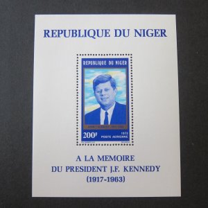 Niger 1972 Sc C223 John F Kennedy set MNH