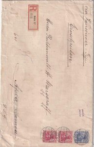 1911, Berlin, Germany to Apia, Samoa, Registered, RTS, See Remark (45849)