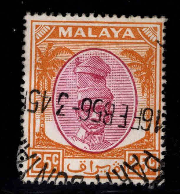 MALAYA Perak Scott 114 Used Sultan Yussuf Izuddin Shah stamp