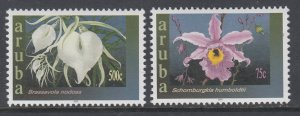 Aruba 231-232 Orchids MNH VF