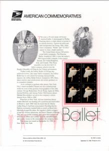 US CP556 Ballet 3237 Commemorative Panel Mint