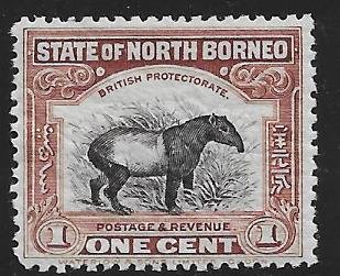 North Borneo 136 mh  corner perf missing  2018 SCV $7.00   #13432