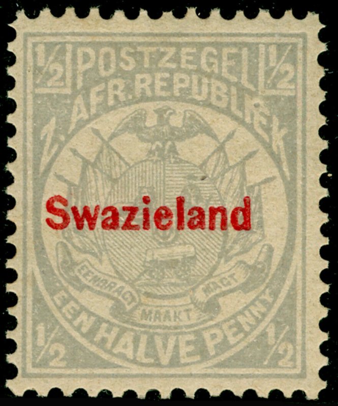 SWAZILAND SG10, ½d grey, M MINT.