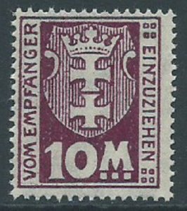 Danzig, Sc #J21, 10m MH