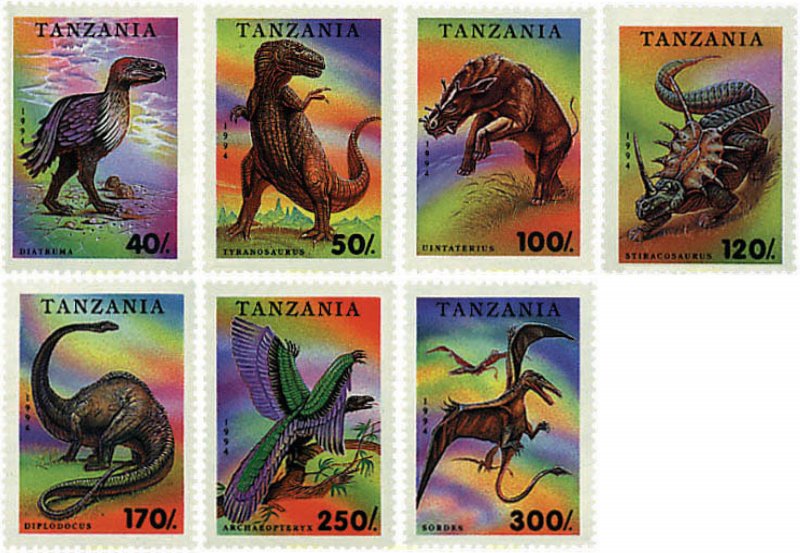 97710 MNH TANZANIA 1994 FAUNA PREHISTORICA