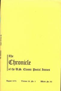The Chronicle of the U.S. Classic Issues, Chronicle No. 83
