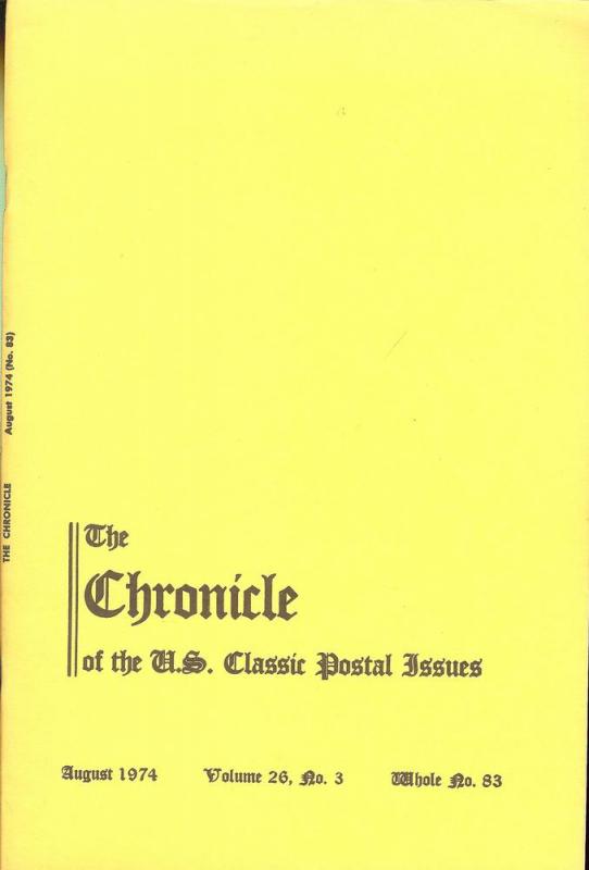 The Chronicle of the U.S. Classic Issues, Chronicle No. 83