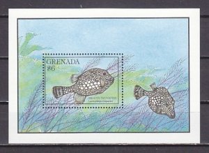 Grenada, Scott cat. 1875. Smooth Trunkfish s/sheet. ^