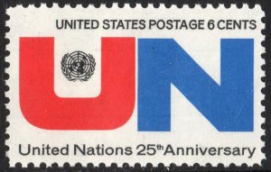 SC#1419 6¢ U.N. Emblem (1970) MNH