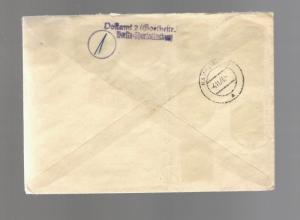 1946 Germany cover Charlottenburg, Berlin to Hamburg #11N1-7 #11N1a CDS 