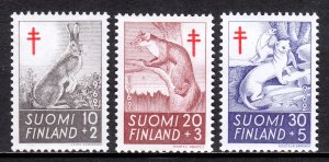 Finland - Scott #B163-B165 - MH - Crease at bottom #B163 - SCV $7.00