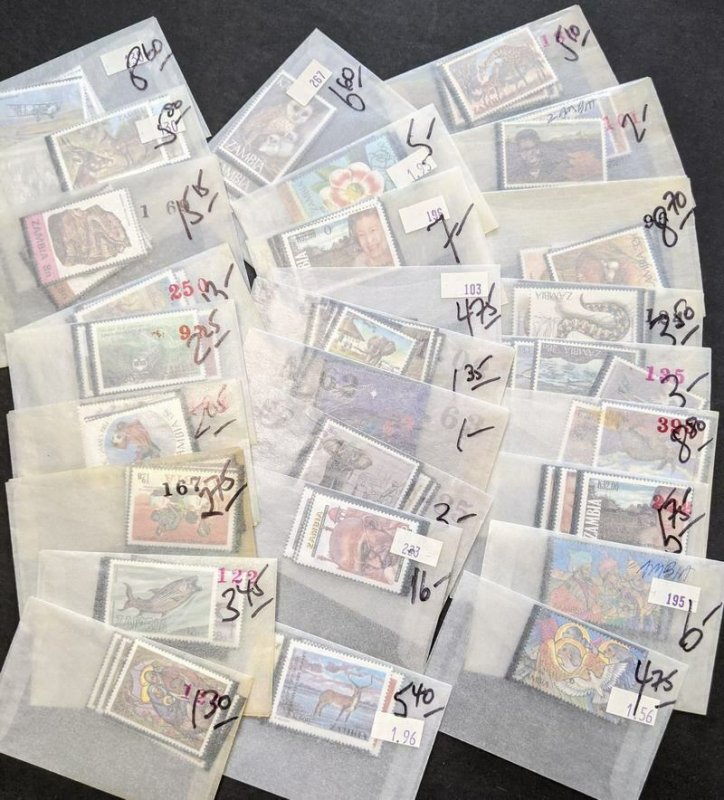 EDW1949SELL : ZAMBIA Beautiful collection of ALL DIFF VF MNH CPLT sets Cat $1226