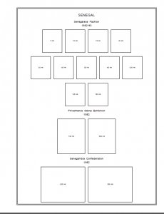 SENEGAL STAMP ALBUM PAGES 1887-2011 (260 PDF digital pages)