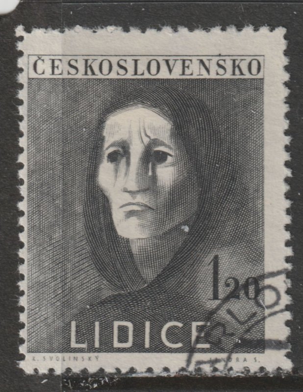 1947 Czech Rep - Sc 329 - used VF - 1 single - Grief