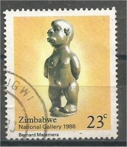 ZIMBABWE, 1988, used 23c, Sculpture. Scott 561