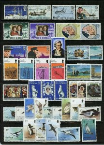 South Georgia #31-35, 101//289 (SO016) (31) comp sets, M, NH, LH, VF, CV$254.45