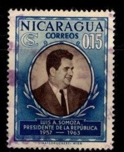 Nicaragua - #784 president Luis Somaza - Used