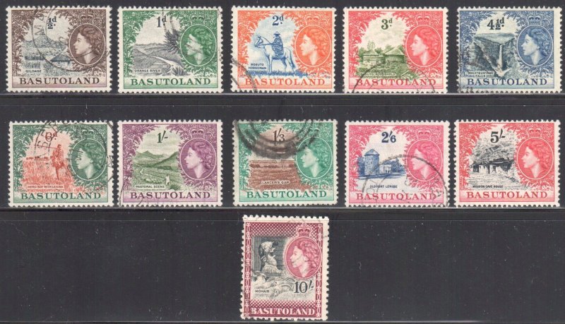 Basutoland #46 to 56 USED